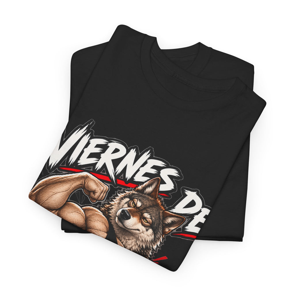 WOLFVITAL – Viernes de Inflar Bíceps | Camiseta Gym