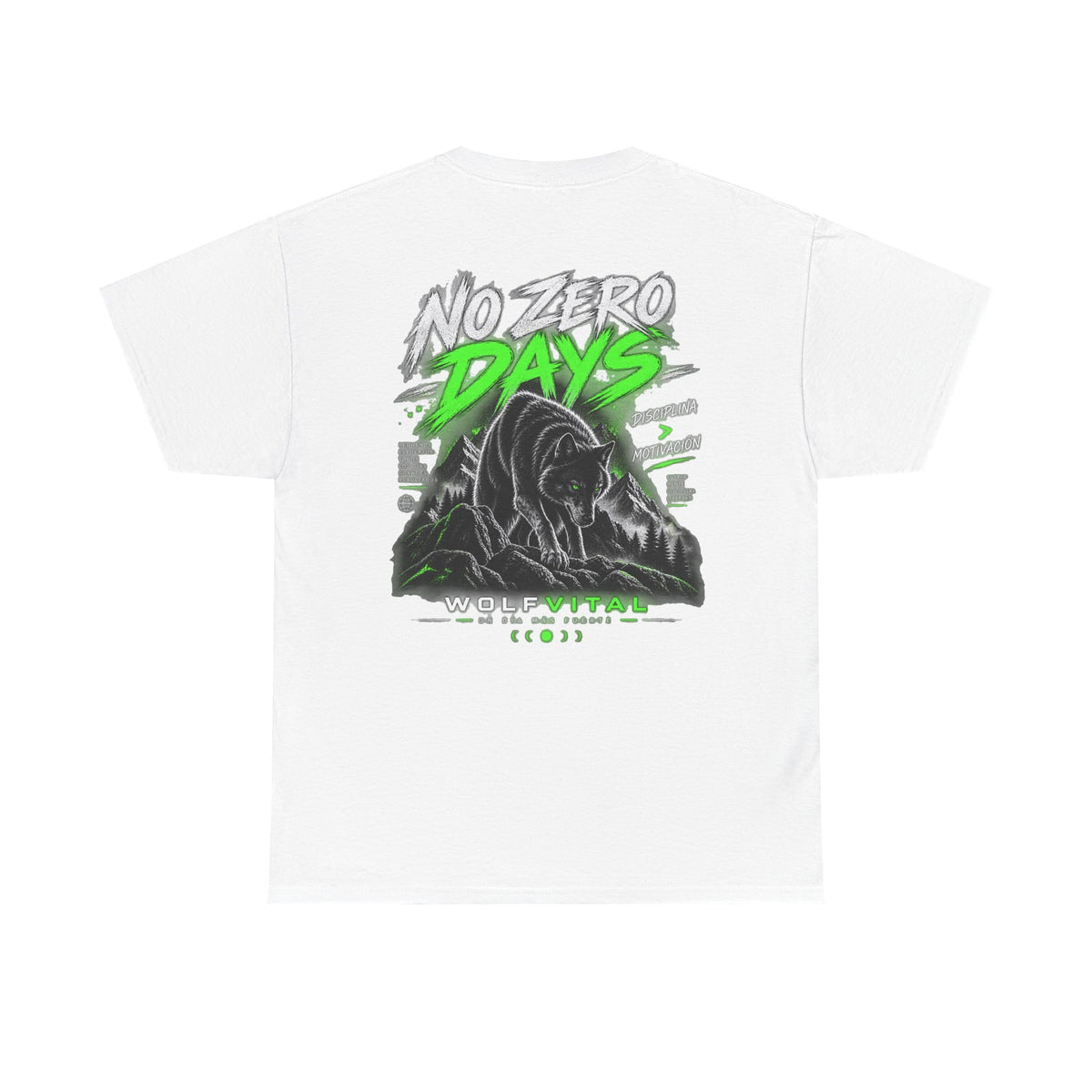 Wolfvital No Zero Days — Camiseta