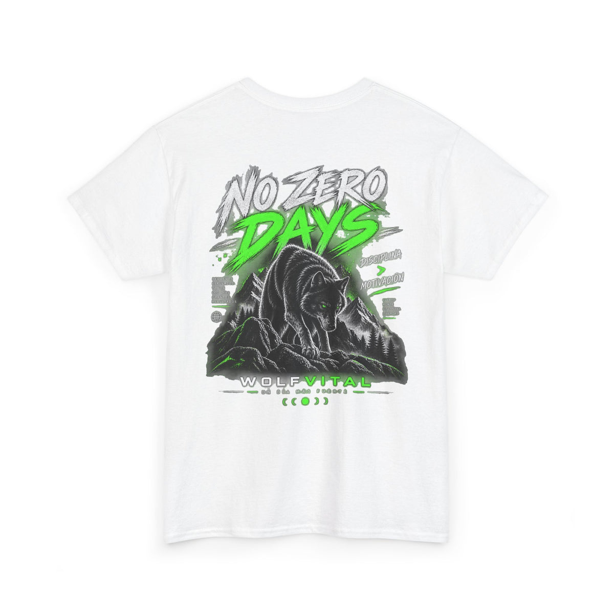 Wolfvital No Zero Days — Camiseta