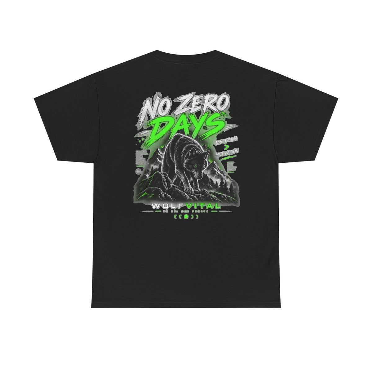 Wolfvital No Zero Days — Camiseta