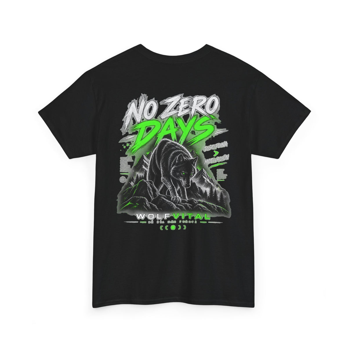 Wolfvital No Zero Days — Camiseta
