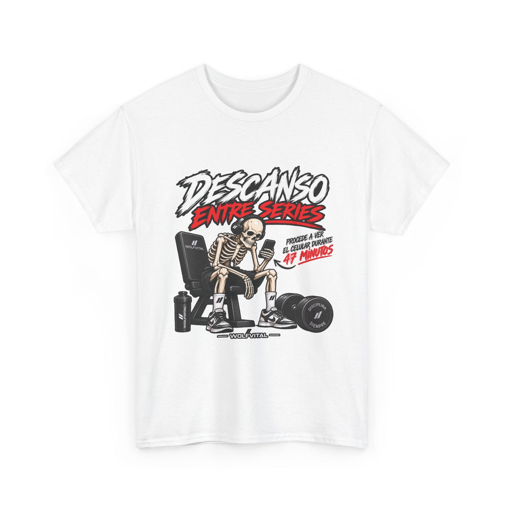 WOLFVITAL – Descanso Entre Series | Camiseta Gym