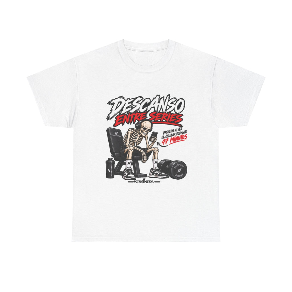 WOLFVITAL – Descanso Entre Series | Camiseta Gym