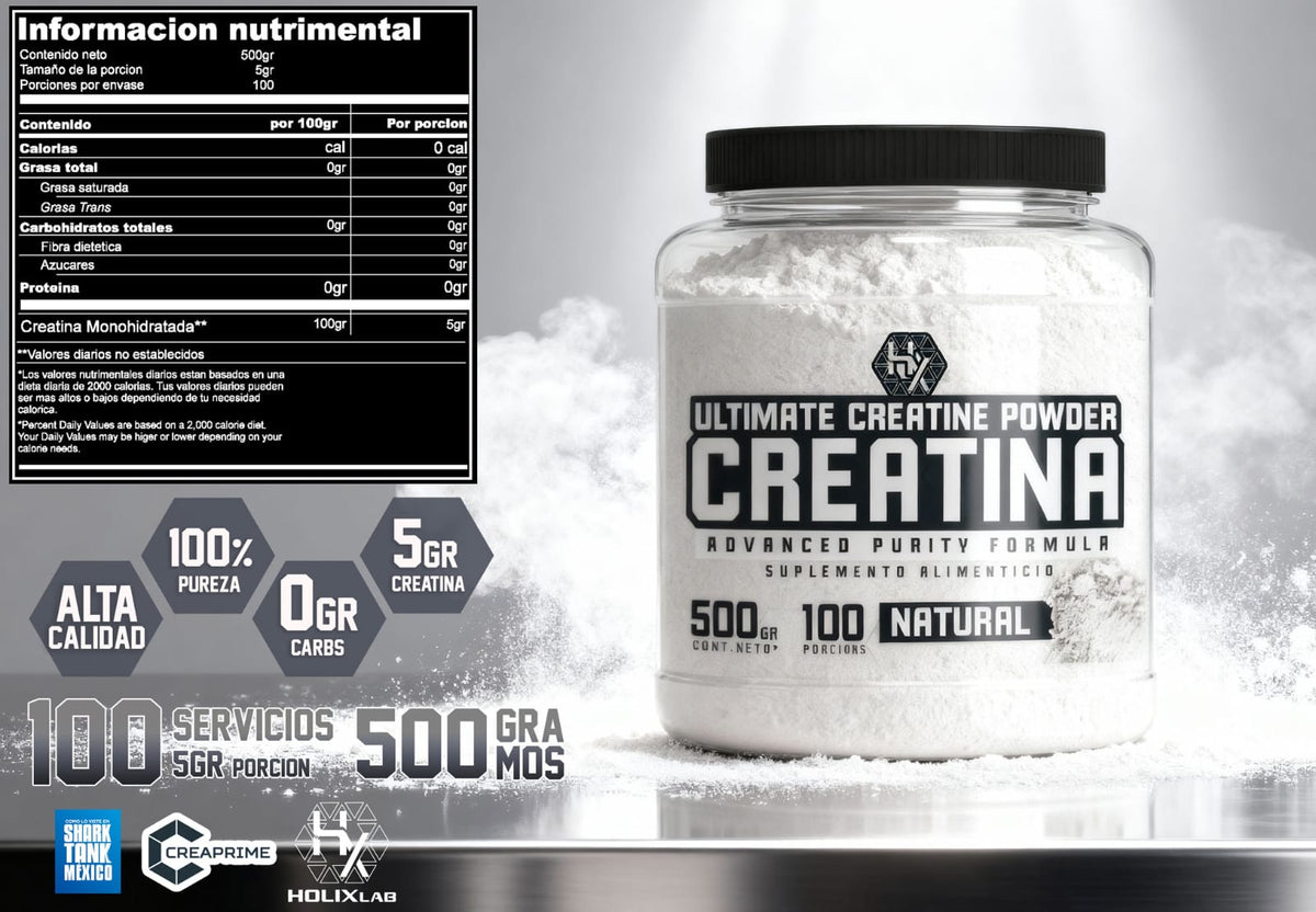 Creatina Monohidratada Holix 300 g